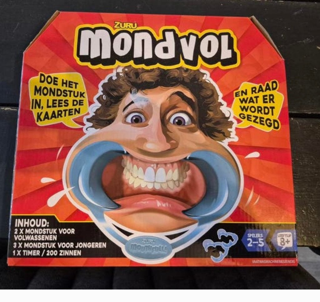 Spel mondvol hilarisch vragenspel OPHALEN, Ophalen, Zo goed als nieuw