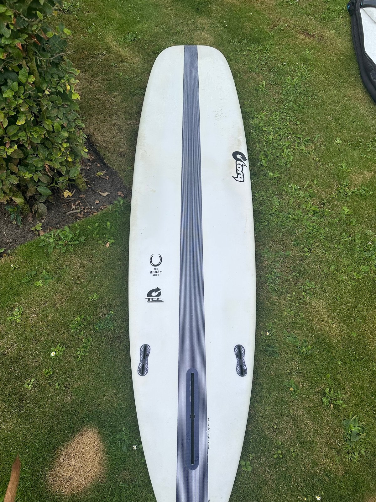 Torq Longboard “The Horse Shoe” 9.6”, Watersport en Boten, Golfsurfen, Ophalen, Gebruikt, Longboard, Met vinnen