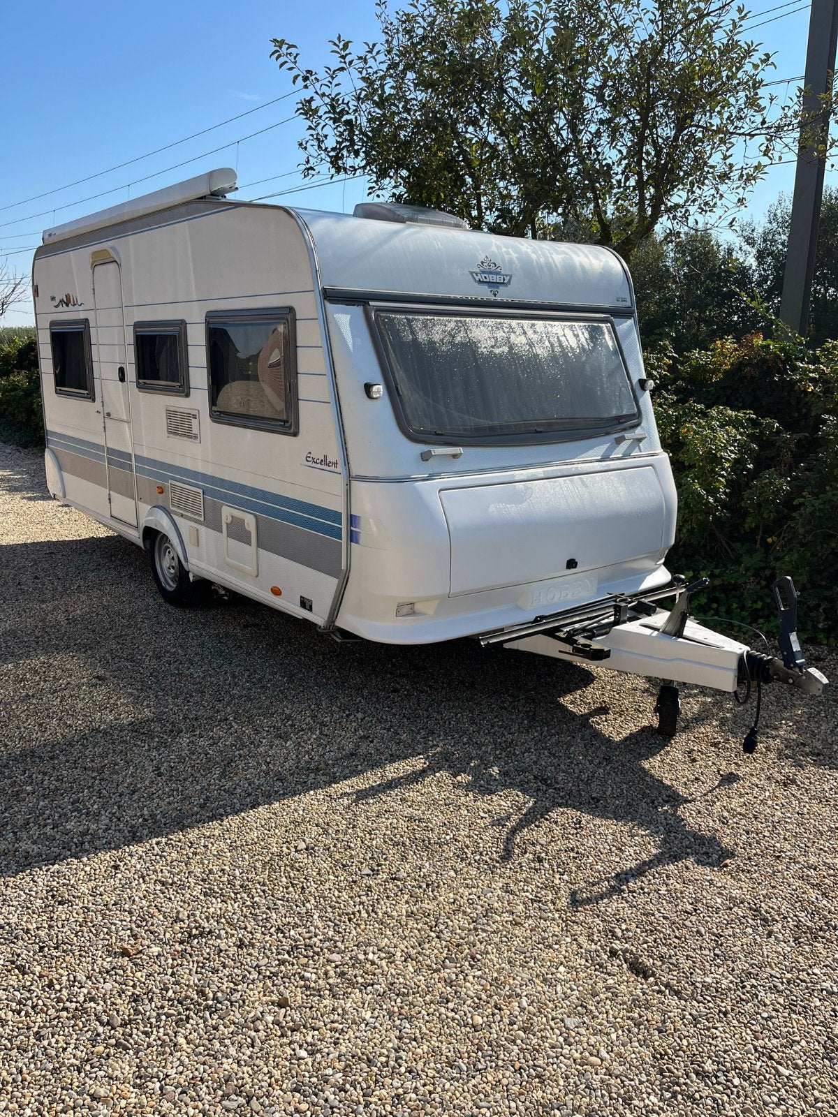 Hobby 450 , mover, vaste luifel, Luifel, Vast bed, Rondzit, Hobby