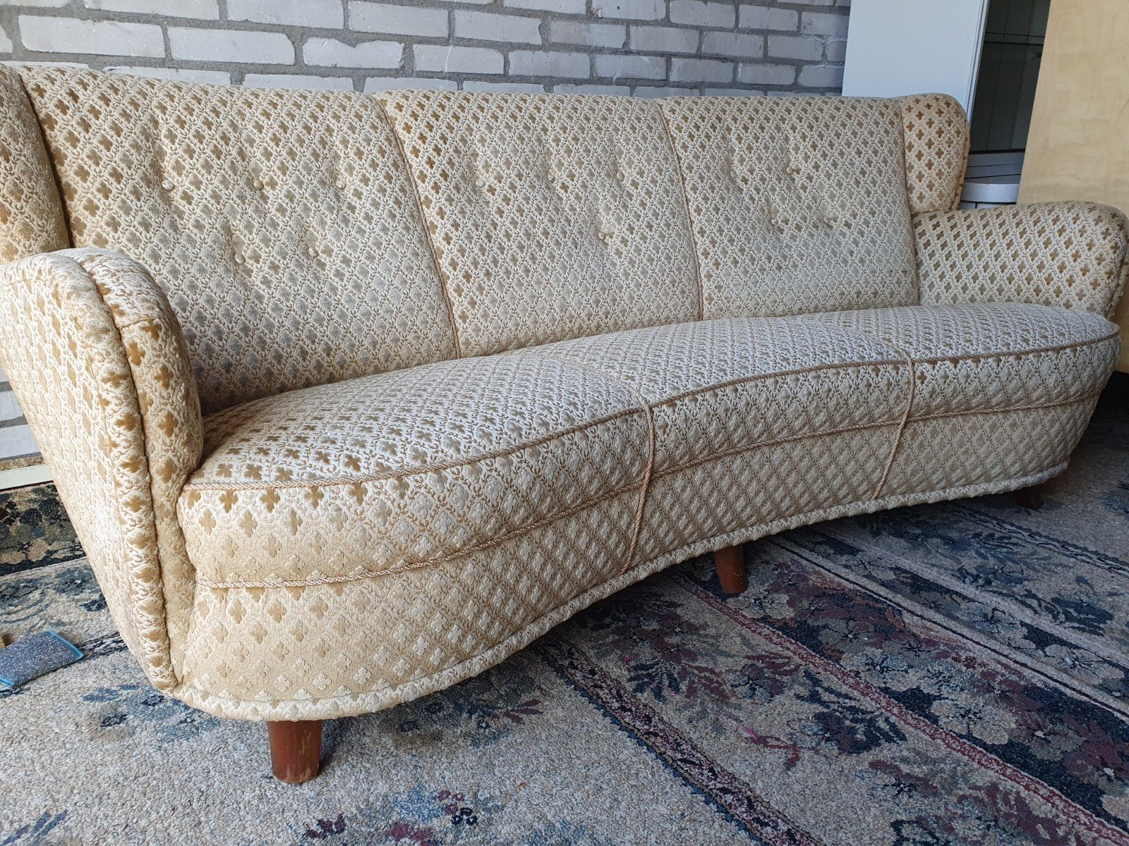 Vintage Sofa/Bank., Ophalen, Gebruikt, Vintage, Driepersoons