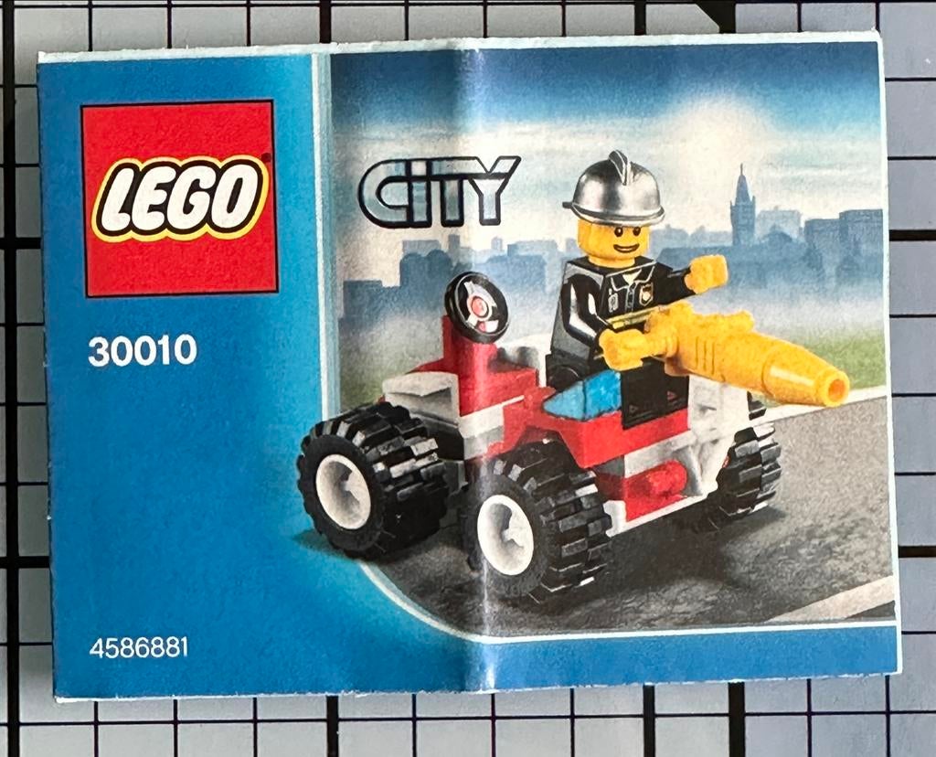Lego City 30010 Brandweer Quad met Brandweerman, Ophalen of Verzenden, Gebruikt, Complete set, Lego