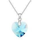 ketting met blauw zirkonia hartje, Ophalen of Verzenden, Nieuw, Blauw, Overige materialen
