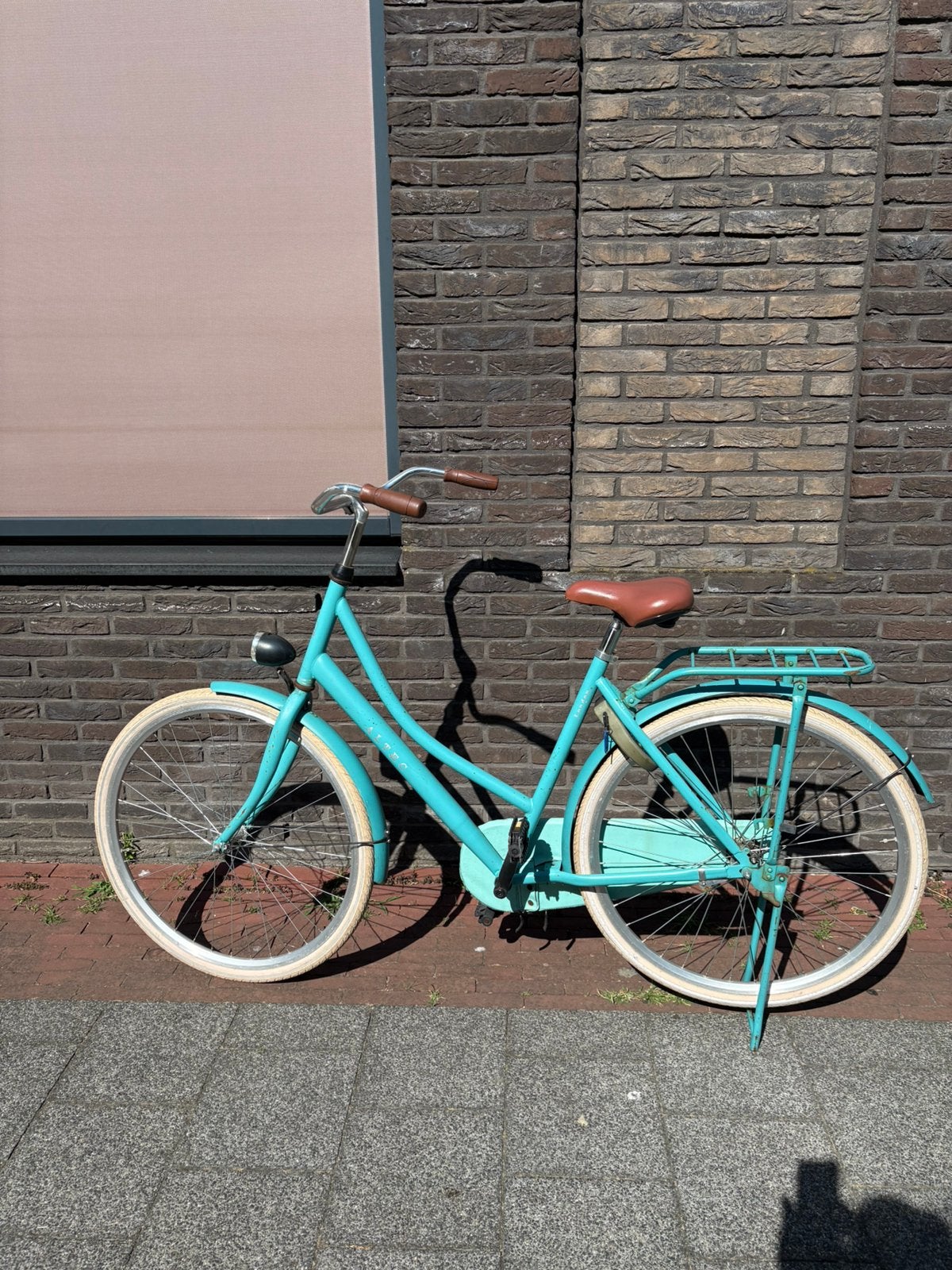 Blauwe Altec London damesfiets, framemaat 55 cm, Terugtraprem, Ophalen, Overige merken, 53 tot 56 cm