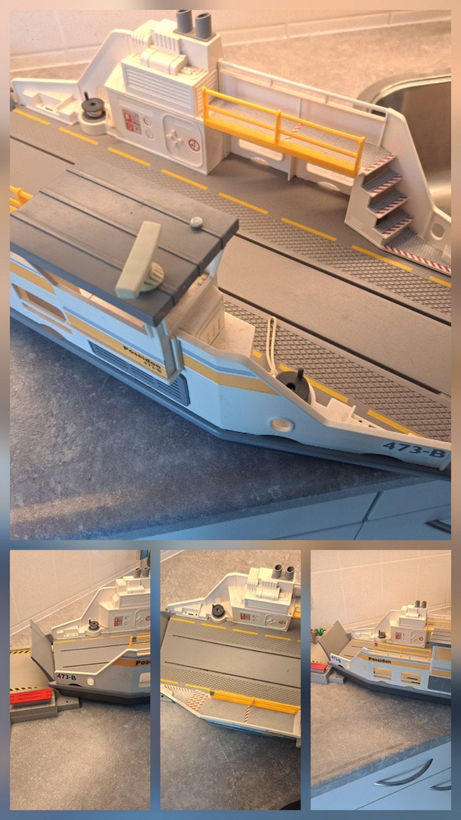 Playmobil Veerboot Poseidon met aanlegsteiger, Ophalen of Verzenden, Zo goed als nieuw, Jongen of Meisje