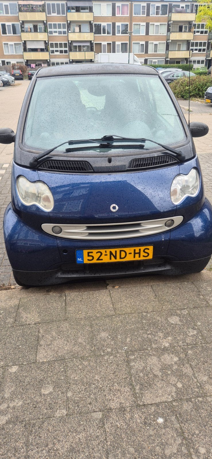 Smart 0.7 City Coupe 45KW 2003 Zwart, Auto's, 21 km/l, Achterwielaandrijving, 61 pk, Zwart