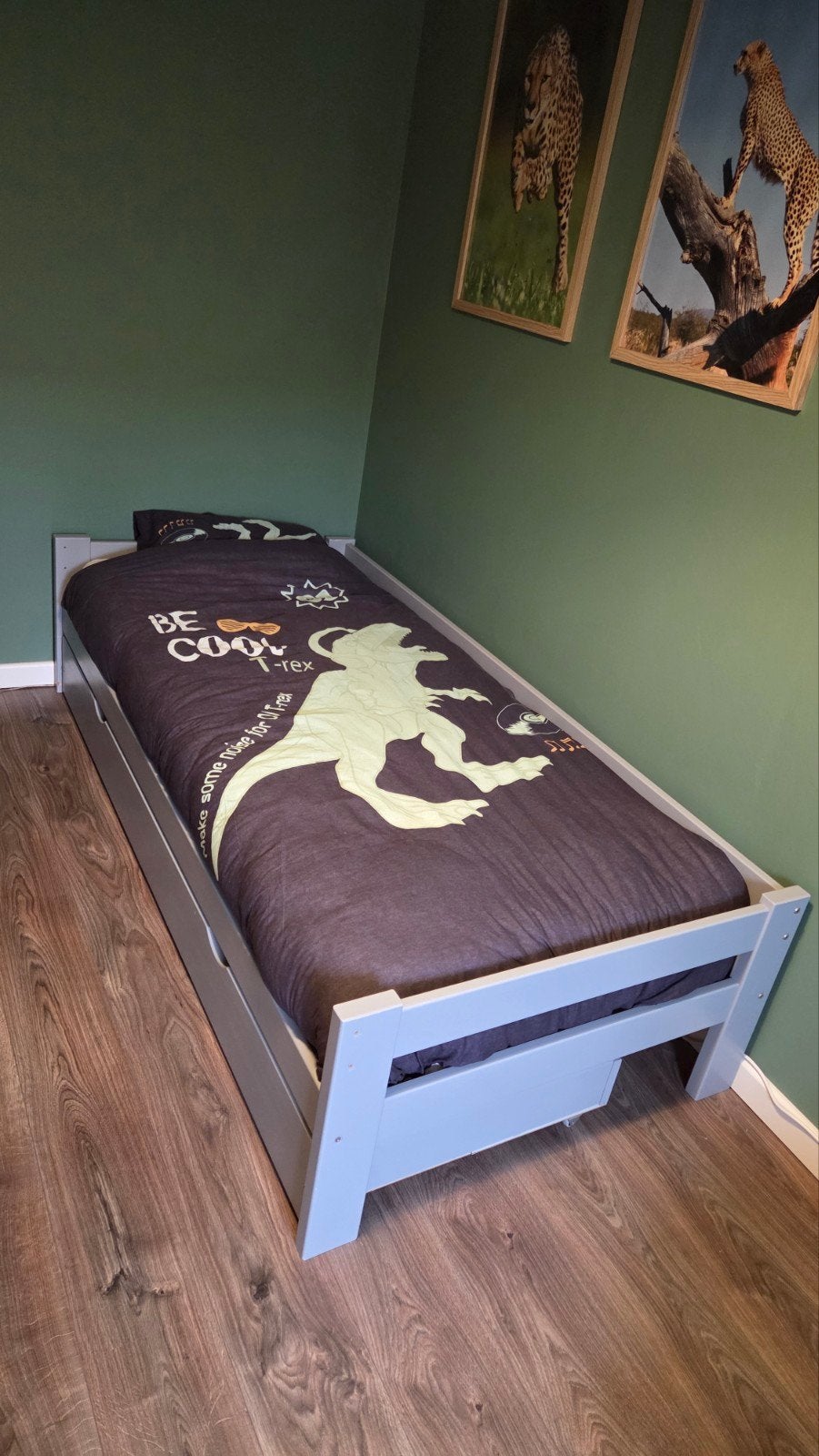 Twee kinderbedden met lades + stoel/kast/tafel, Ophalen, Gebruikt, 100 cm of meer, Lattenbodem