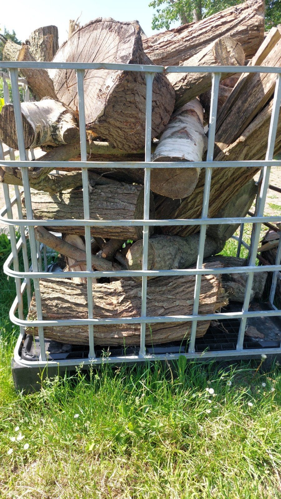 Te koop: Diverse stammen haardhout, Tuin en Terras, Minder dan 3 m³, Ophalen of Verzenden