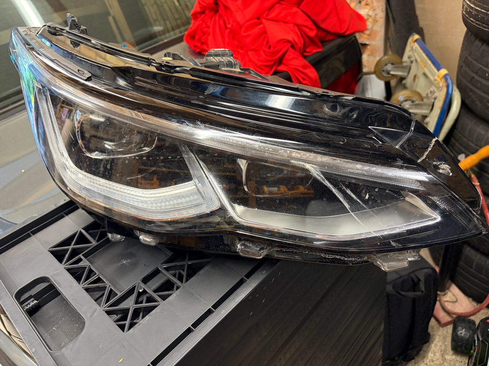 VW Golf 8 IQ Light Matrix LED Koplamp Rechts voor Onderdelen, Auto-onderdelen, Ophalen of Verzenden, Gebruikt