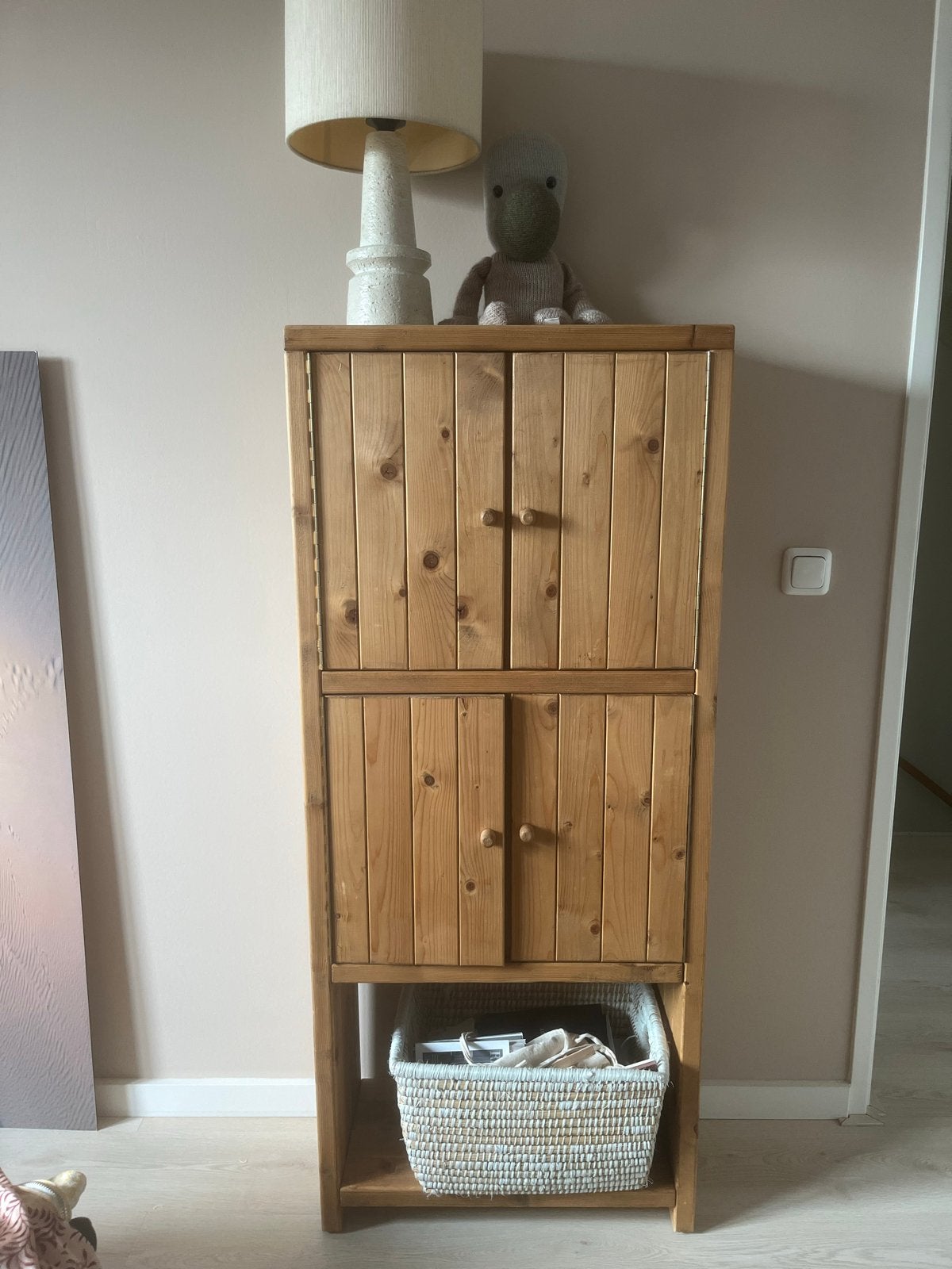 Houten brutalist kast handgemaakt, Ophalen, Gebruikt, Handgemaakt, Handgemaakt