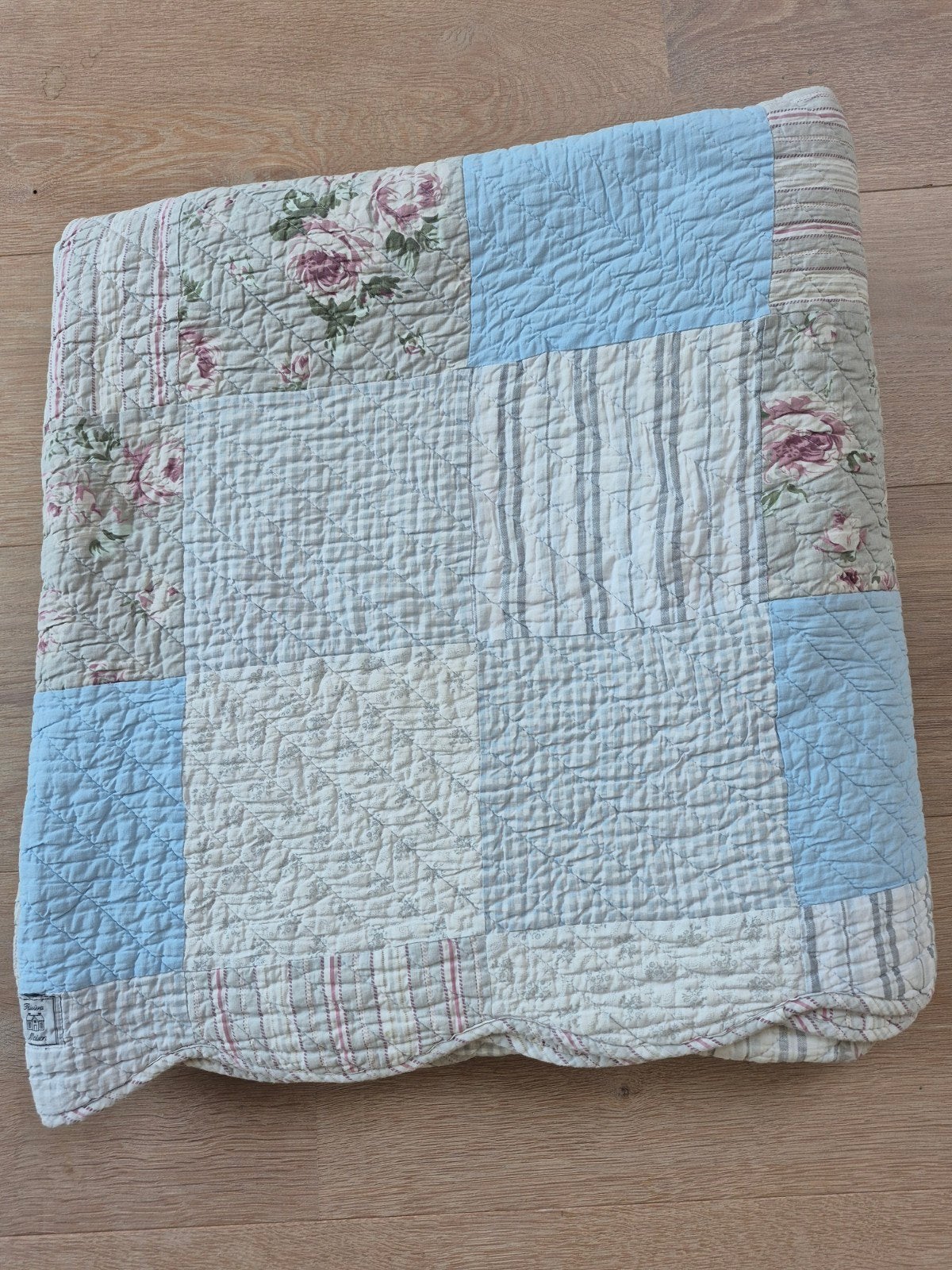Rivièra Maison sprei met geschulpte rand., Huis en Inrichting, Slaapkamer | Beddengoed, Ophalen, Meerkleurig, Overige typen, Katoen