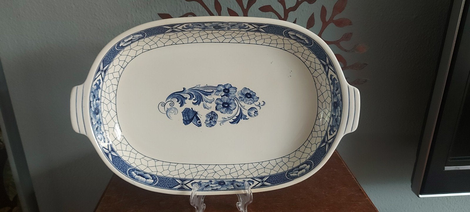 Broodschaal butterflij van societé ceramique maestricht, Ophalen of Verzenden