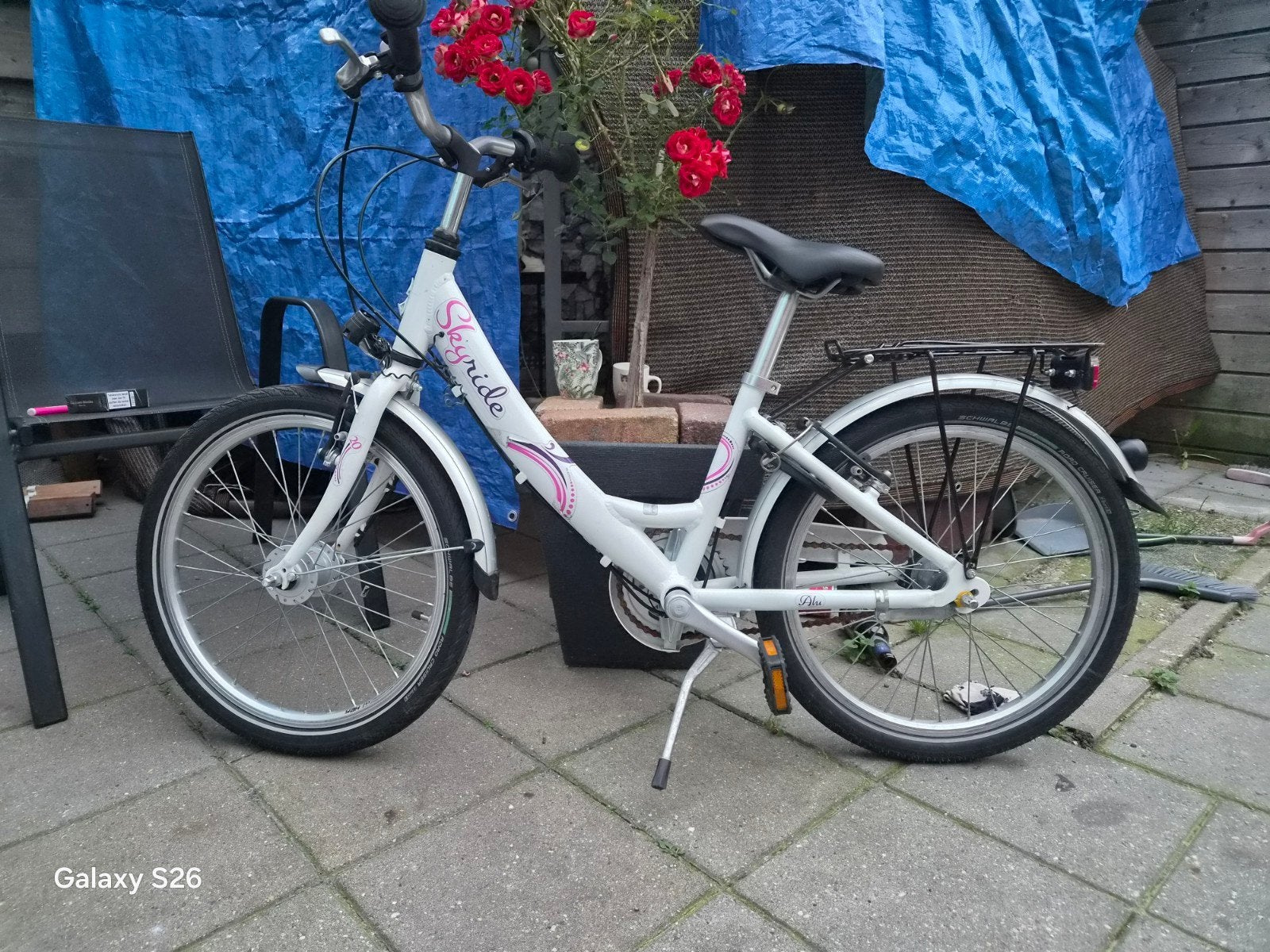 Meisjesfiets 20 inch - Skyride - Gebruikt, Fietsen en Brommers, Ophalen, Gebruikt, 20 inch, Skyride
