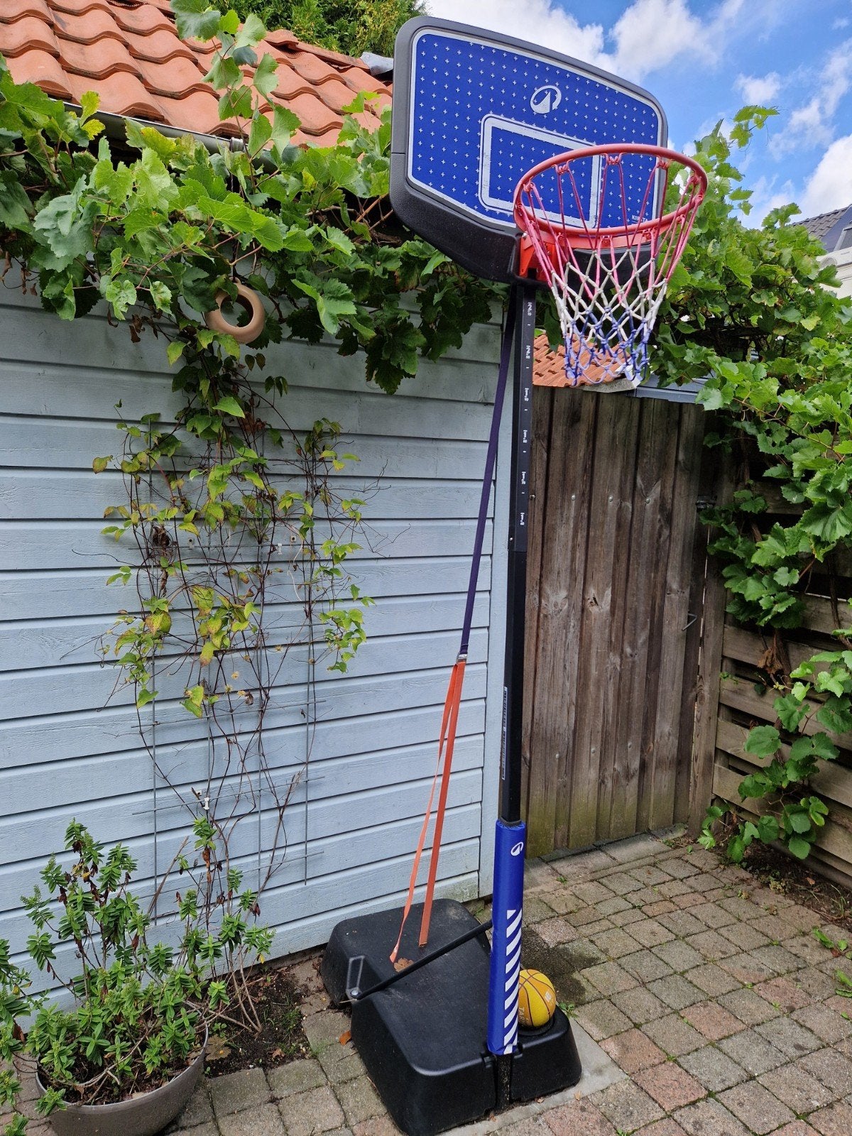 KIPSTA Basketbalpaal K900 Dunk V2 1.60-2.20m verstelbaar, Sport en Fitness, Basketbal, Ophalen, Gebruikt, Ring, Bord of Paal