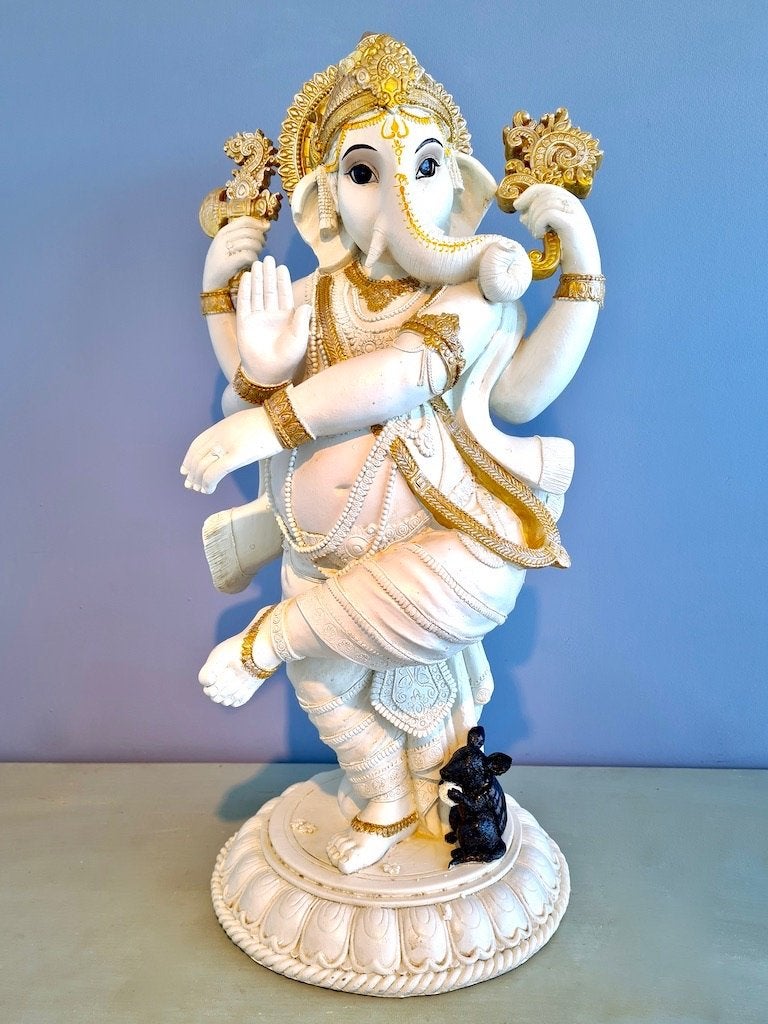 DANSENDE GANESHA BEELD 59 CM! (2 uitvoeringen), Verzamelen, Beelden en Beeldjes, Ophalen of Verzenden, Nieuw, Religie
