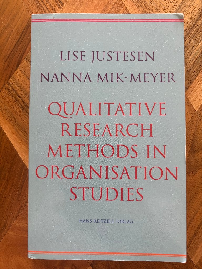 Qualitive research methods in organisation studies, Ophalen of Verzenden, Alpha, Zo goed als nieuw, Niet van toepassing