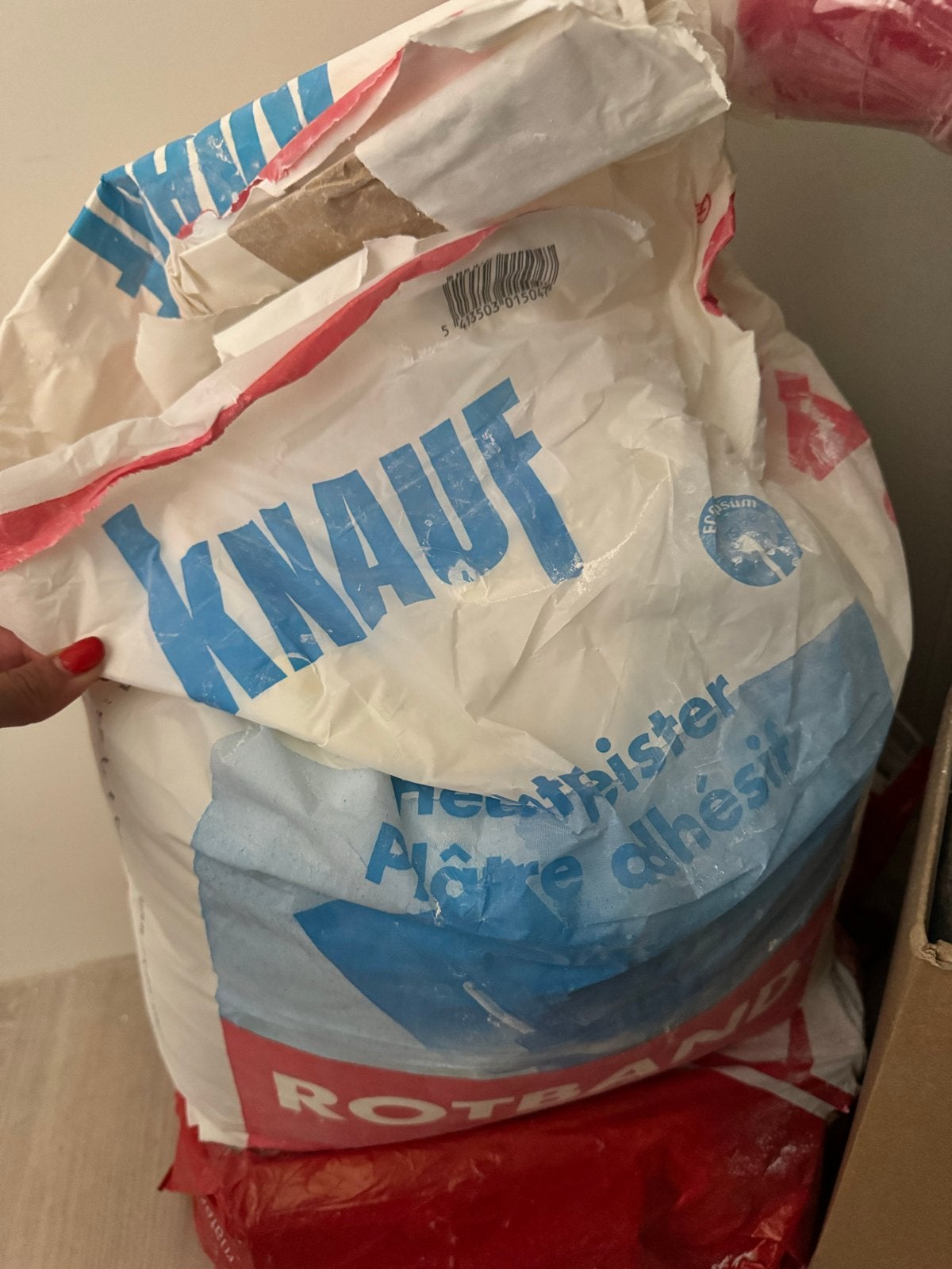 Knauf Rotband Pleistergips - 3/4 zak over, Ophalen, Nieuw