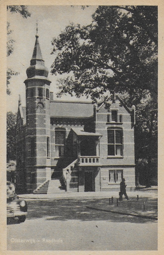 Oisterwijk raadhuis oude gelopen ansichtkaart ( 1774 ), Ophalen of Verzenden, 1980 tot heden, Gelopen, Noord-Brabant