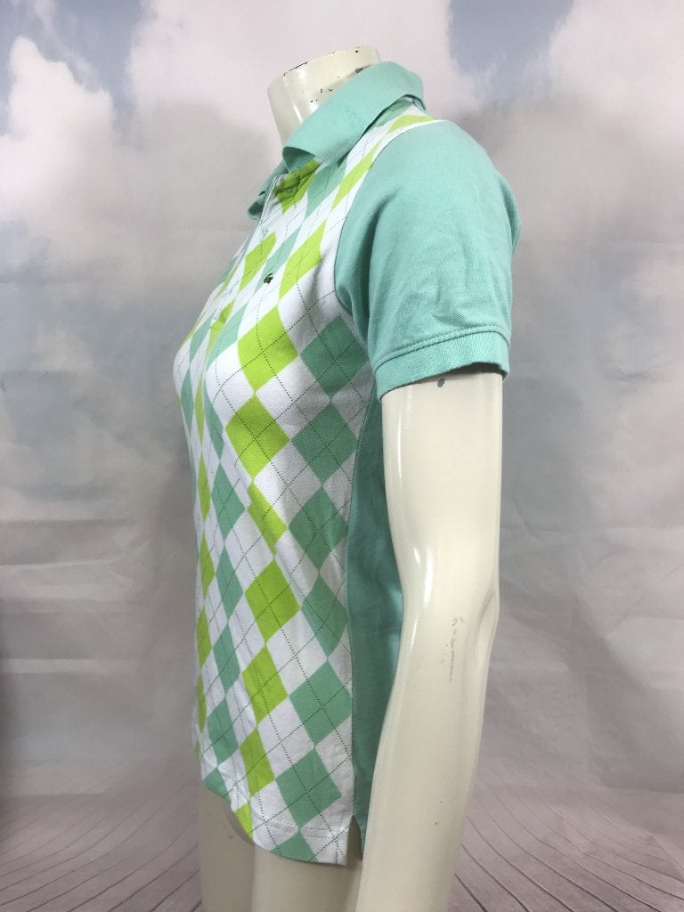 Lacoste sport mint groene polo wiebertjes maat XL (3C7), Tweedehands verkoop, Tweedehands verkoop, Maat 46/48 (XL) of groter, Ophalen of Verzenden