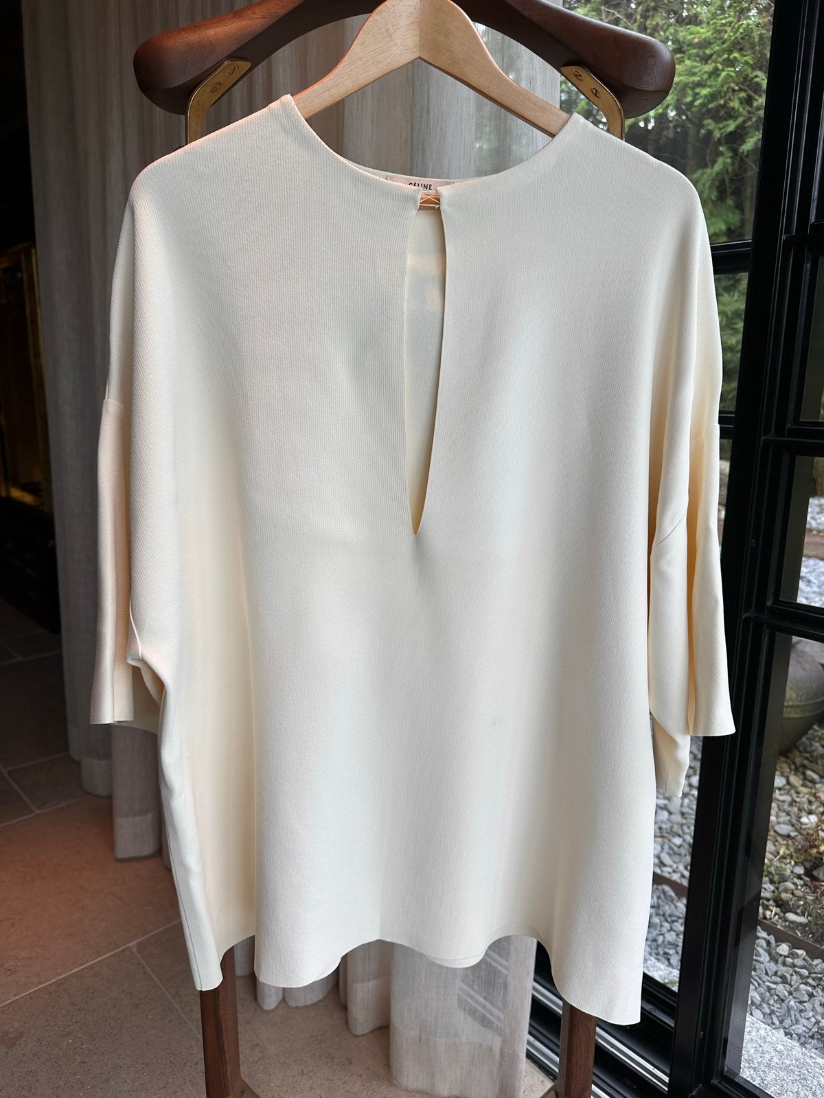 CELINE Crème Kimono Top - Oversized Maat S, Verzenden, Beige, Nieuw, Lange mouw