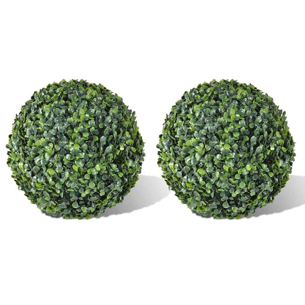 Buxusbollen buxus kunstplant 35 cm 2 stuks GRATIS BEZORGD!, Huis en Inrichting, Woonaccessoires | Kunstplanten en Kunstbloemen