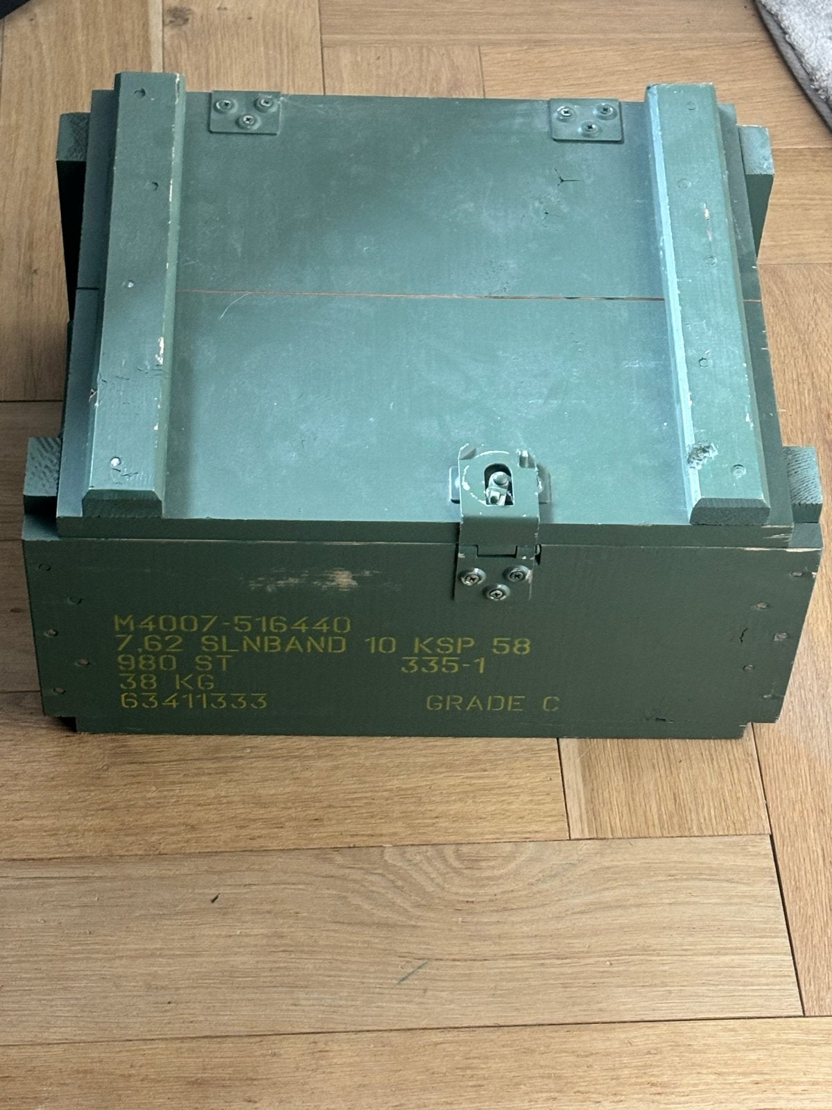 Vintage legerkist / militaire opslagkist, Minder dan 50 cm, Gebruikt, Ophalen of Verzenden, 5 – 50
