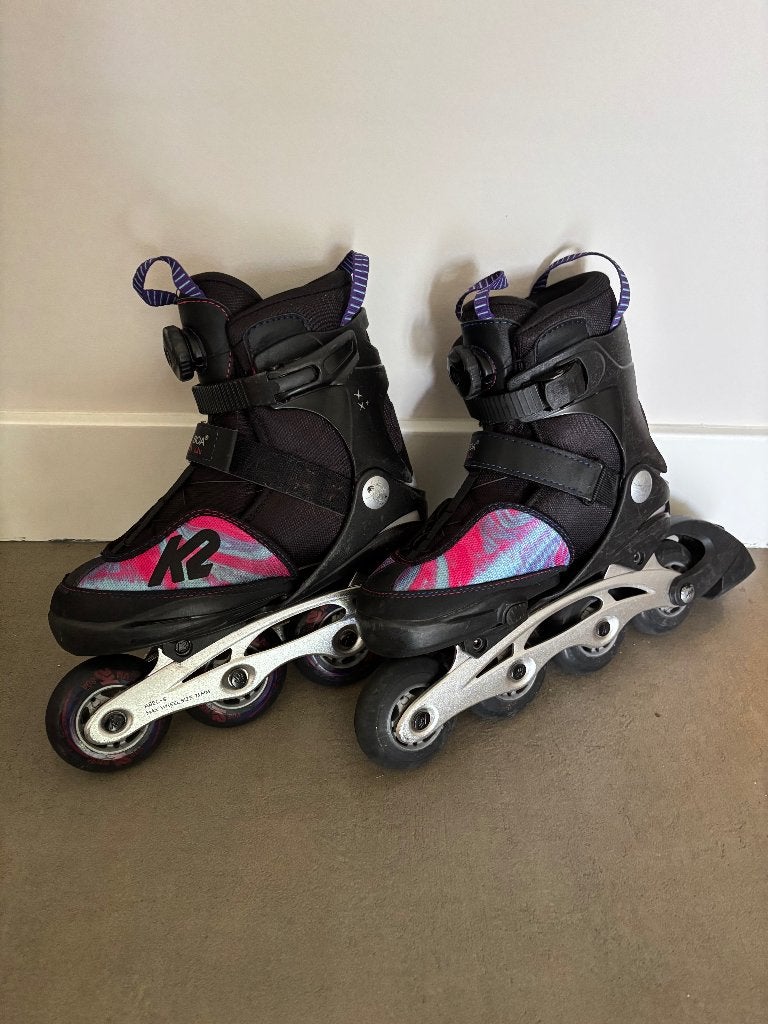 K2 Charm Boa Alu 32-37, Sport en Fitness, K2, Kinderen, Ophalen of Verzenden, Inline skates 4 wielen