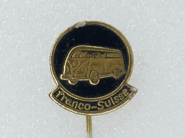 SP1894 Speldje Franco-Suisse VW bus zwart, Ophalen of Verzenden, Gebruikt, Transport