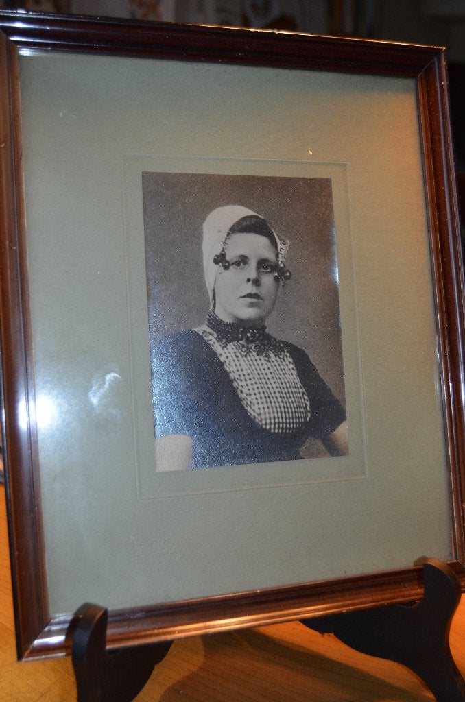 Oude foto's boer en boerin Zeeuws 19e eeuws, Gebruikt, Foto, Klederdracht, Ophalen of Verzenden