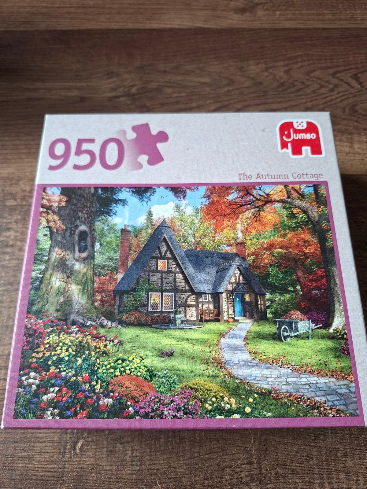 Jumbo Legpuzzel 950 stukjes - The Autumn Cottage, Ophalen of Verzenden, 500 t/m 1500 stukjes, Zo goed als nieuw, Legpuzzel