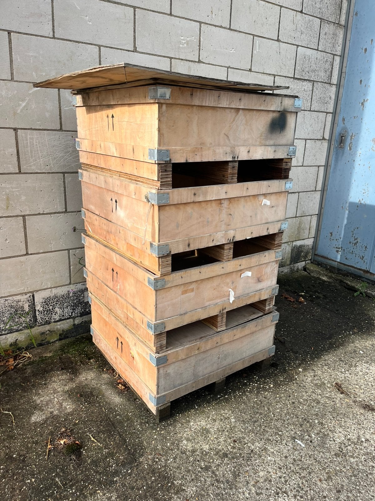 4 houten kisten gratis, Ophalen, 100 cm of meer, 60 cm of meer, Zo goed als nieuw