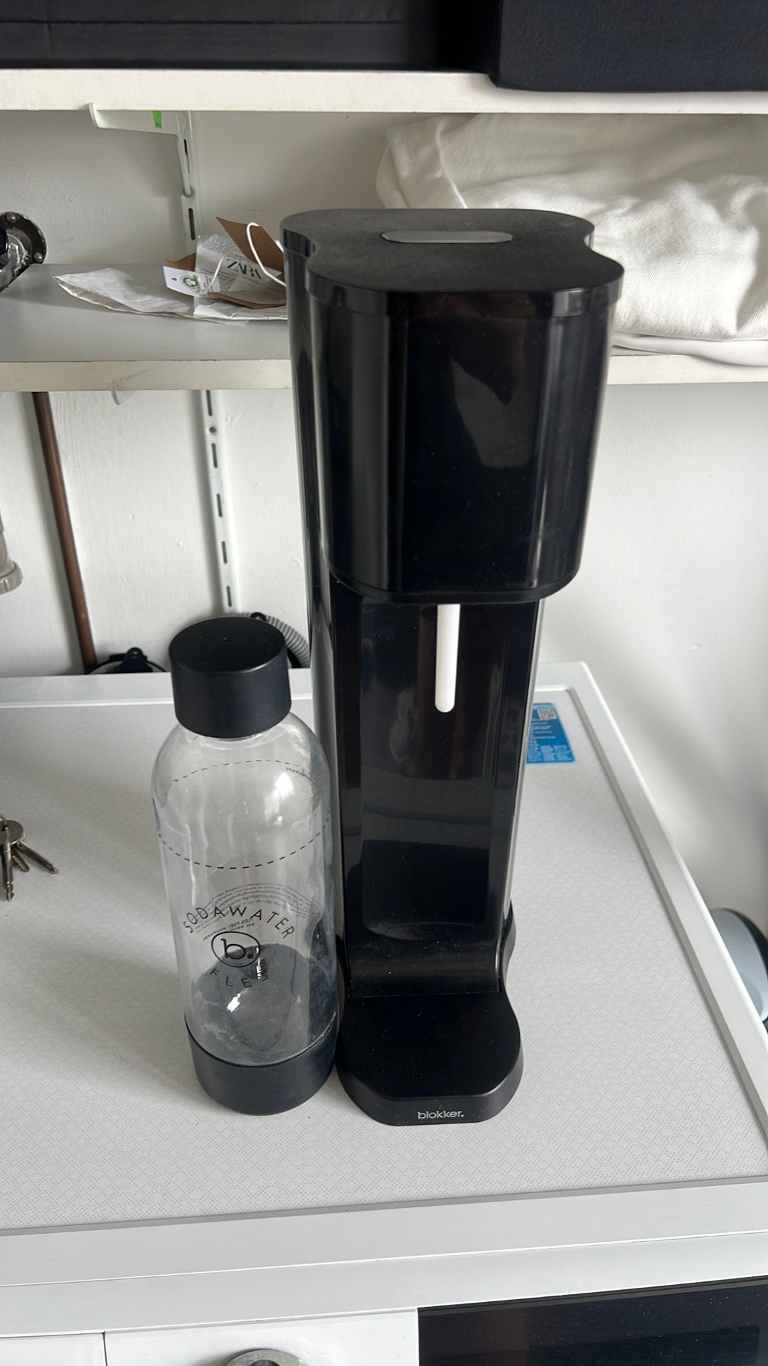 Sodastreamer met gas fles voor statiegeld, Ophalen, Zo goed als nieuw