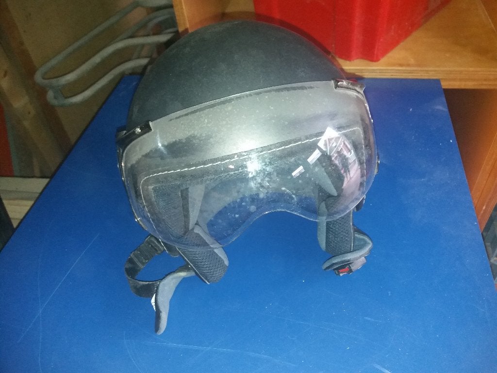 Bromfiets Helm, Fietsen en Brommers, Brommerhelmen, Zo goed als nieuw, Large, Ophalen of Verzenden