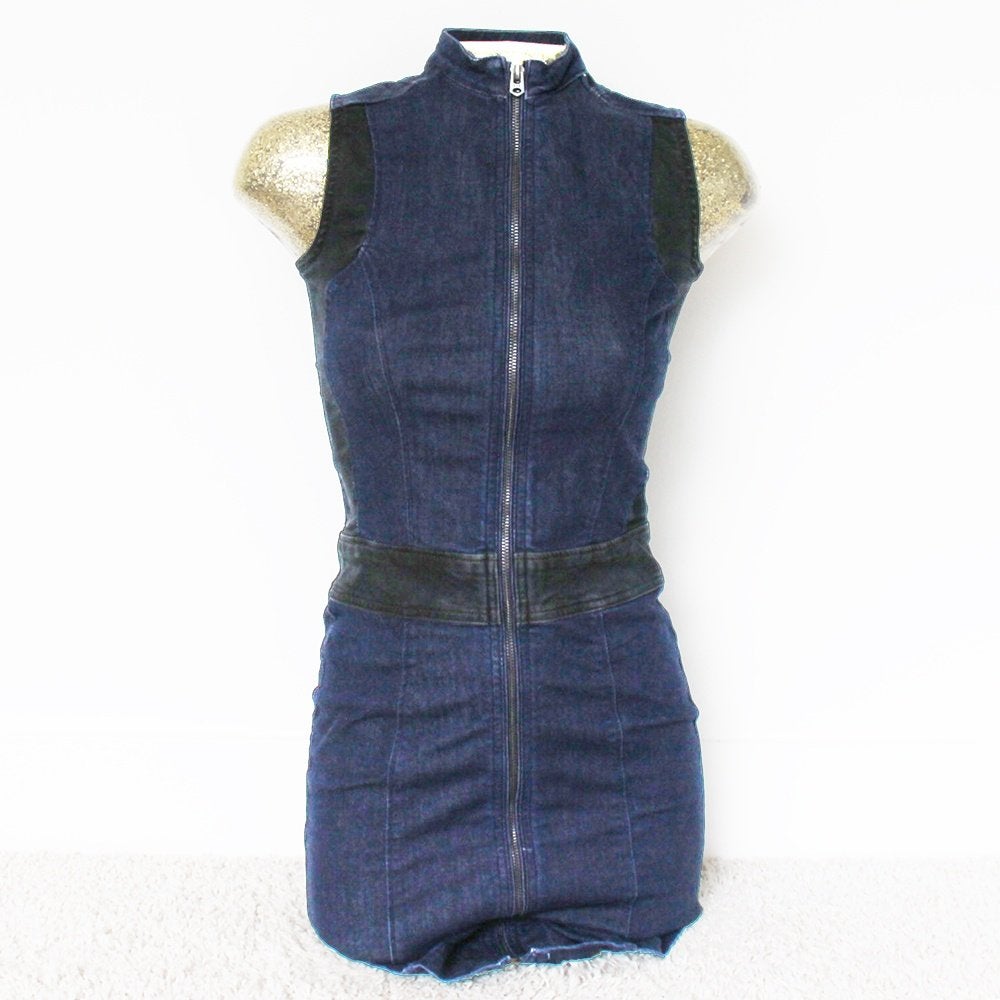 Mooie G-Star Spijkerjurk (XS) - 86 € 35,-, Blauw, Nieuw, Ophalen of Verzenden, Maat 34 (XS) of kleiner