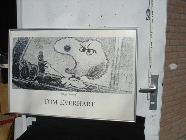 Tom Everhart "Rage Rover" PEANUTS Fine Art Poster[zwart/wit], Rechthoekig Liggend, Ophalen of Verzenden, Zo goed als nieuw, A1 t/m A3