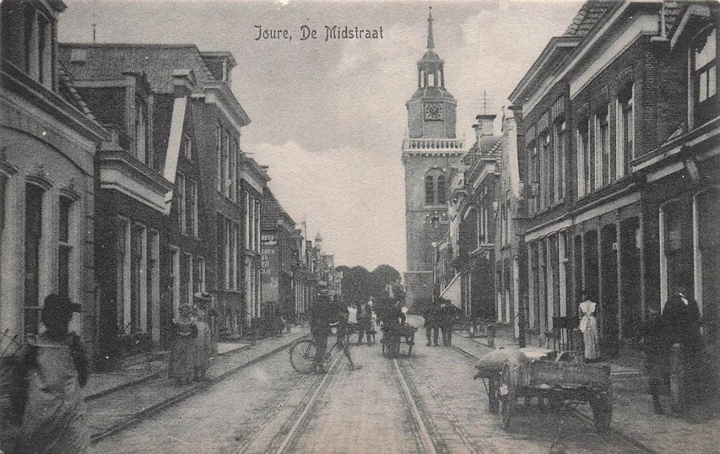 703-397-021 Joure De Midstraat, Verzenden, Voor 1920, Friesland