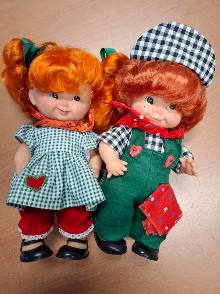 Vintage poppen (W. Goebel) met rood haar - set van 2, Onbekend@voorbeeld.com, Overige typen, Onbekend, Ophalen of Verzenden