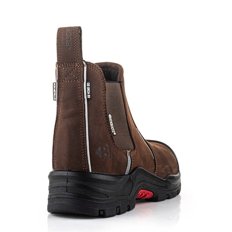 BuckBootz Nubuckz NKZ101 S3S Instap Werkschoenen Bruin 38-47, Werkschoenendeal, Buckbootz, Nieuw, Ophalen of Verzenden