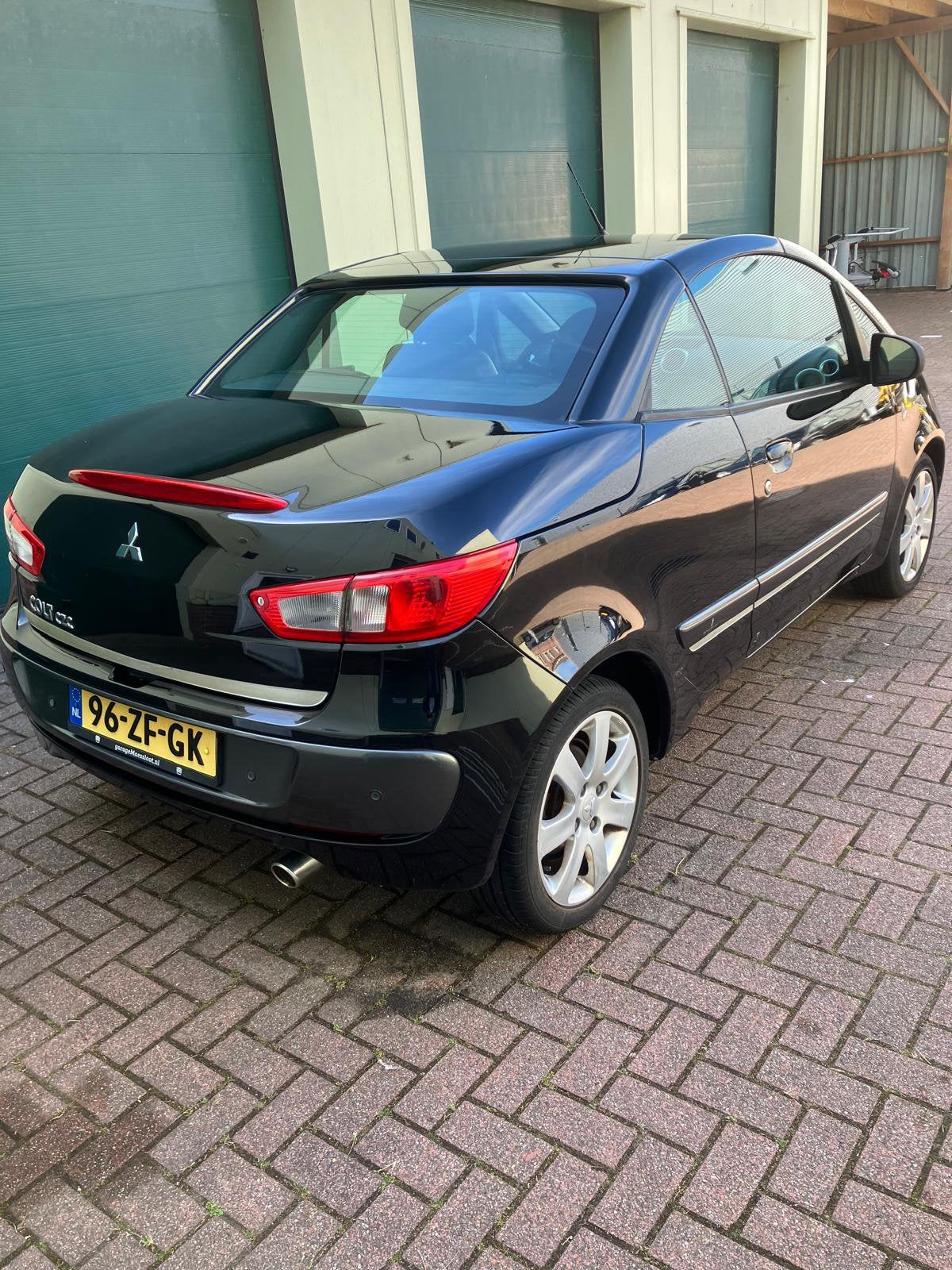 Mitsubishi Colt 1.5 CZC 2008 Zwart, Auto's, Mitsubishi, Particulier, Colt, Centrale vergrendeling, Elektrische ramen, Open dak