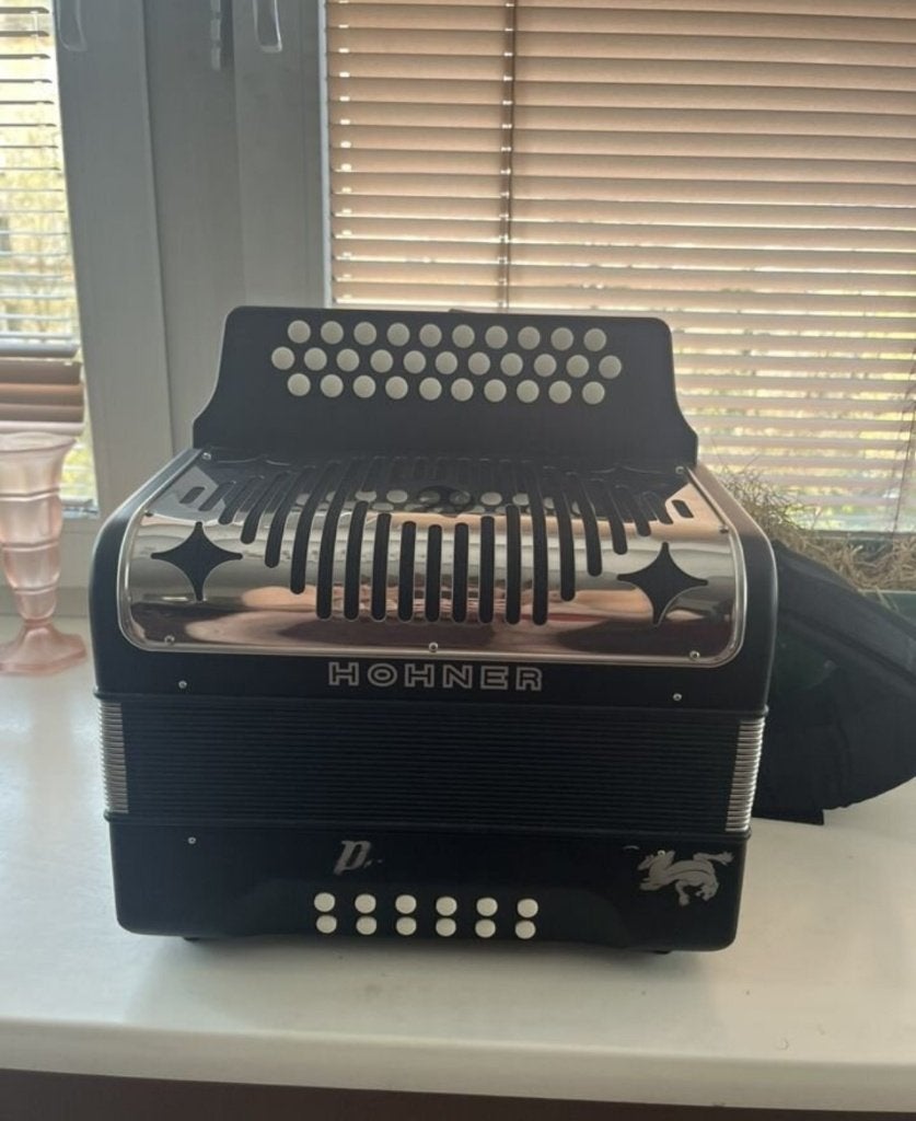 Hohner Panther GCF, Muziek en Instrumenten, Accordeons, Gebruikt, Met riemen, Overige formaten, Ophalen of Verzenden