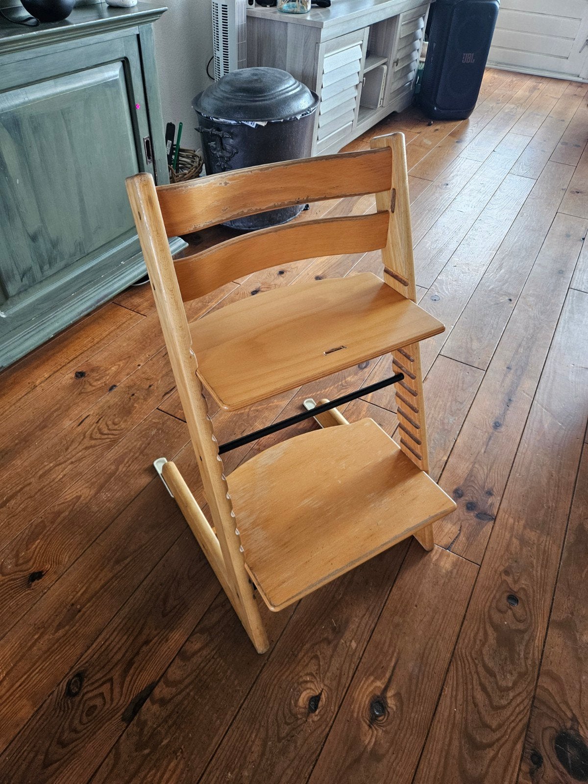 Stokke Houten meegroeistoel, Ophalen, Gebruikt, Meegroeistoel