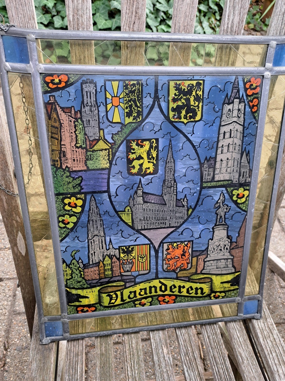 oud glas in lood Vlaanderen, Ophalen of Verzenden