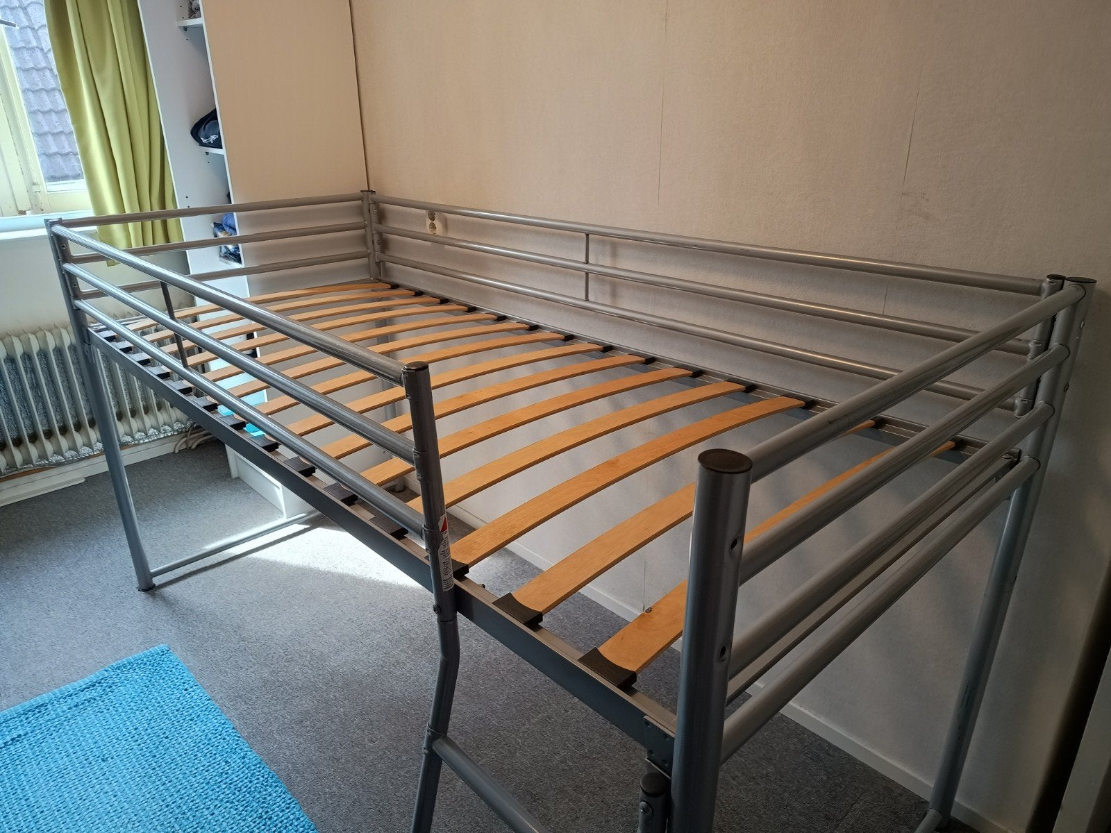 halfhoog bed hoogslaper, Huis en Inrichting, Slaapkamer | Stapelbedden en Hoogslapers, Ophalen, Hoogslaper, Eenpersoons, Minder dan 160 cm
