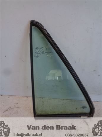 Saab 9000 5 drs 1991-1998 Scheerraam links achter, Gebruikt, -, Ophalen of Verzenden, -