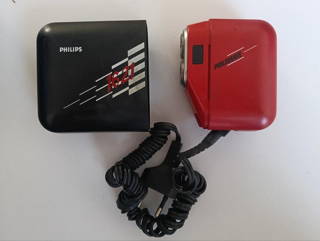 Vintage Philips Philishave 1621 Scheerapparaat Jaren '80, Ophalen of Verzenden, Niet werkend, Scheren en Epileren