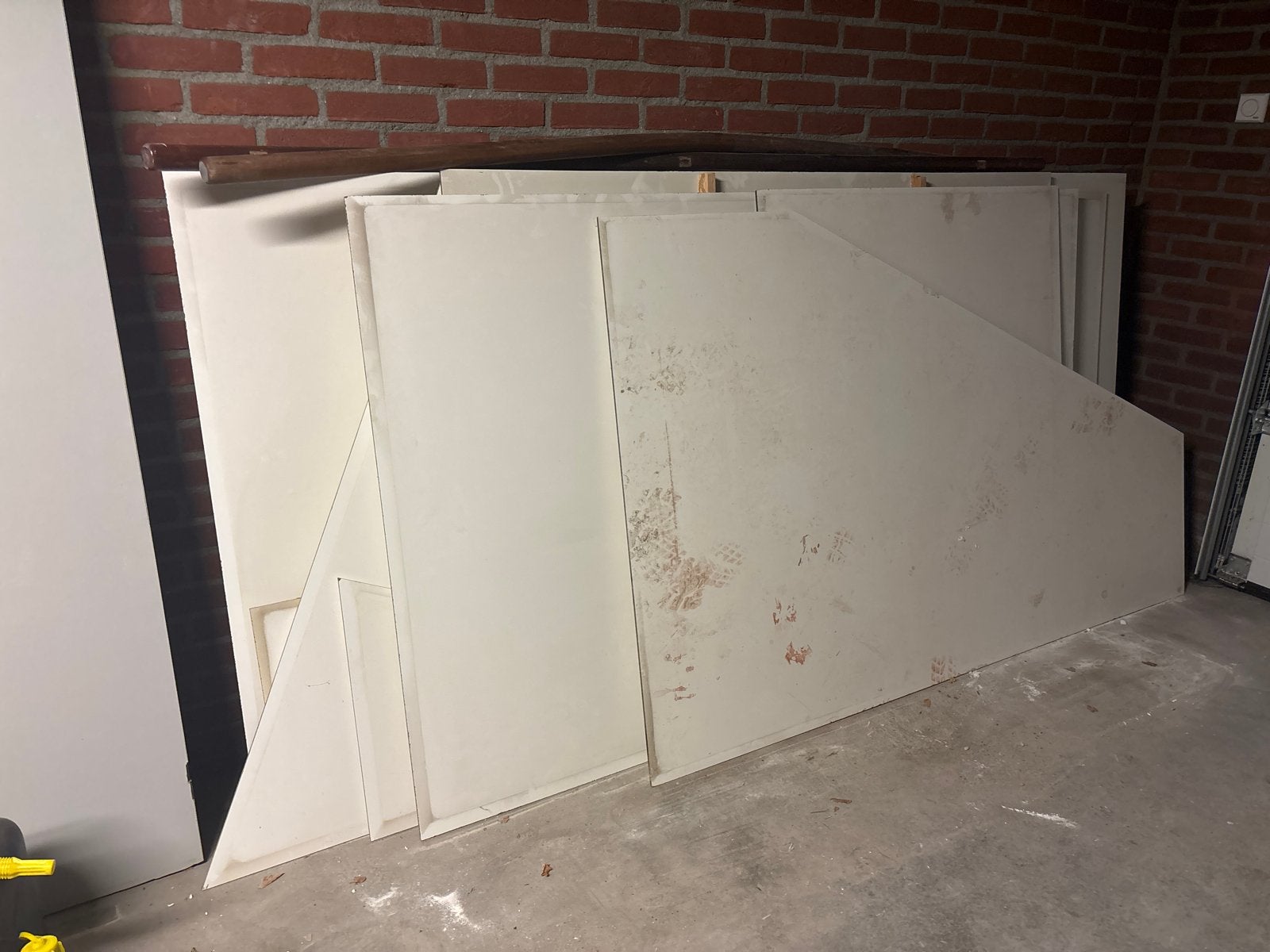 Diverse platen (trespa) voor bouw of projecten, Ophalen, Gebruikt, Overige materialen, Minder dan 20 mm