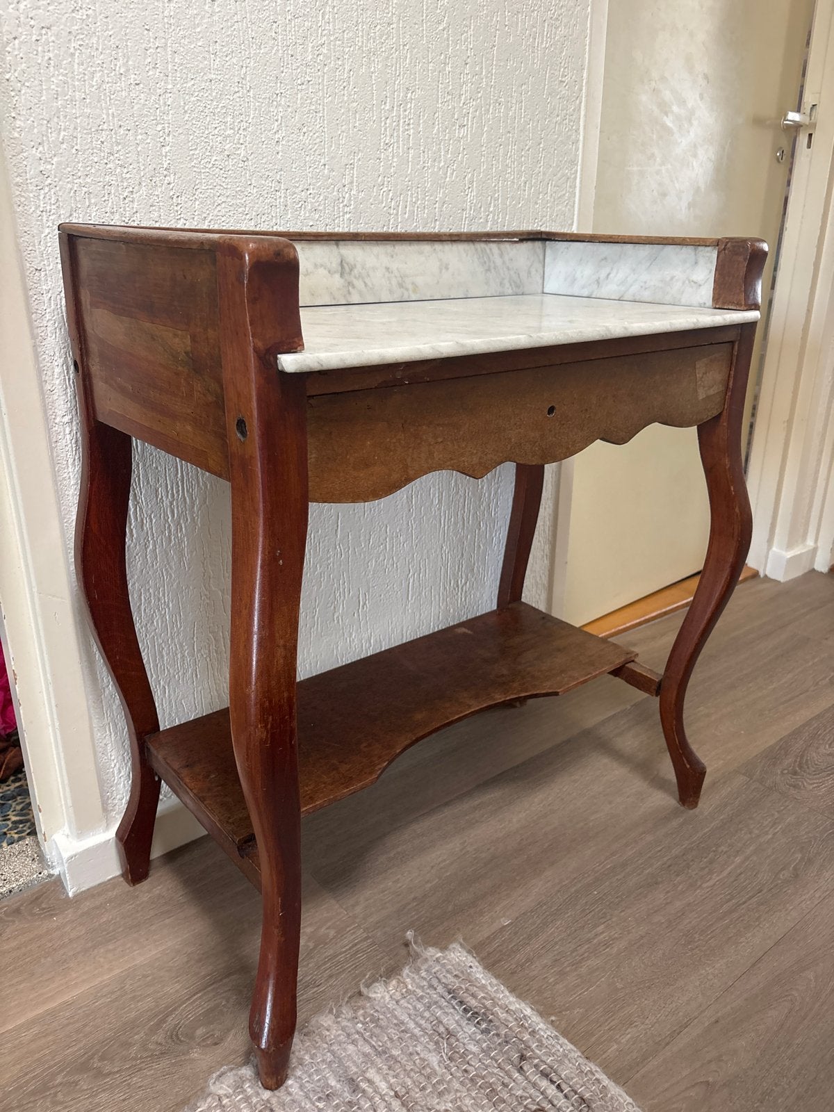 Vintage Kastje met Marmeren Blad, Ophalen