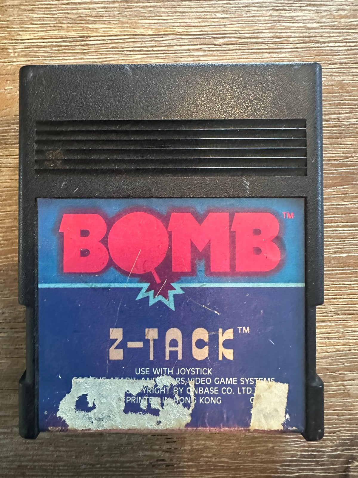 Zeldzame Atari 2600 game: Bomb / Z-Tack (Onbase Co. Ltd.), Spelcomputers en Games, Games | Atari, Ophalen of Verzenden, Gebruikt