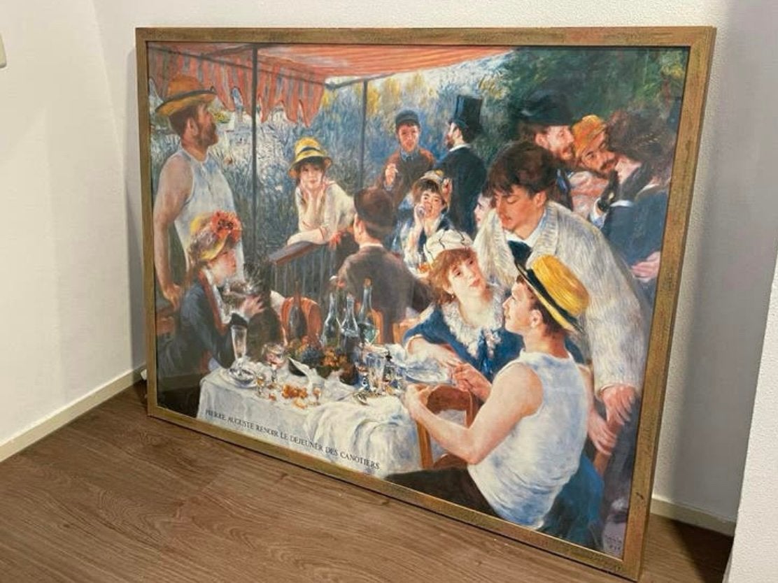 Groot ‘Schilderij’ Lunch Van De Roeiers Auguste Renoir Print, Ophalen