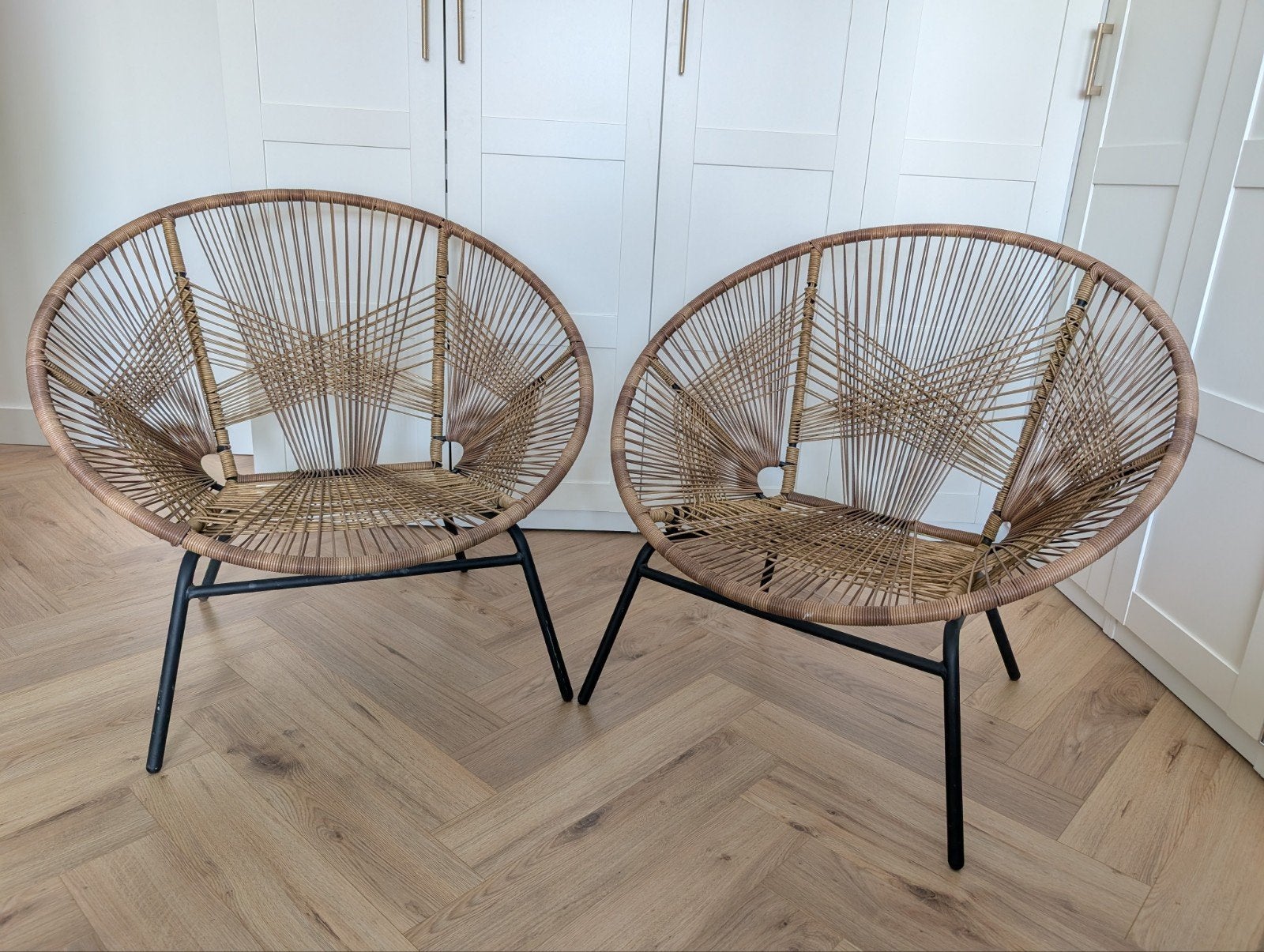 2x NOUS Garden Wehkamp stoelen te koop!

loungestoel Miami, Huis en Inrichting, Stoelen, Ophalen, Gebruikt, Twee, Bruin