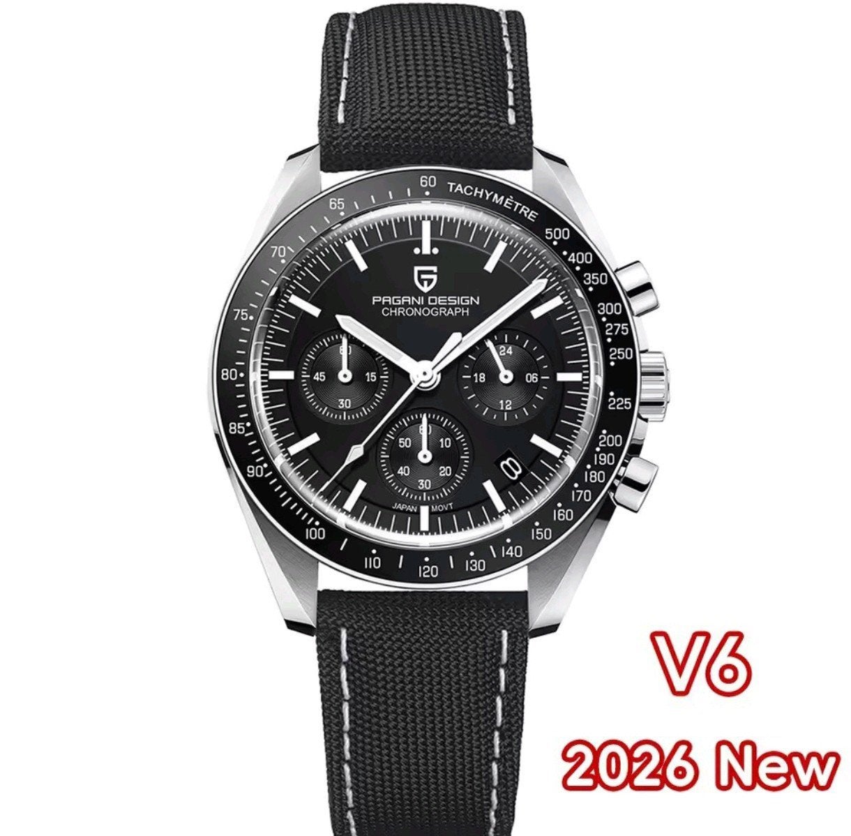 Pagani Design Moonwatch Speedmaster Horloge, Ophalen of Verzenden, Staal, Overige merken